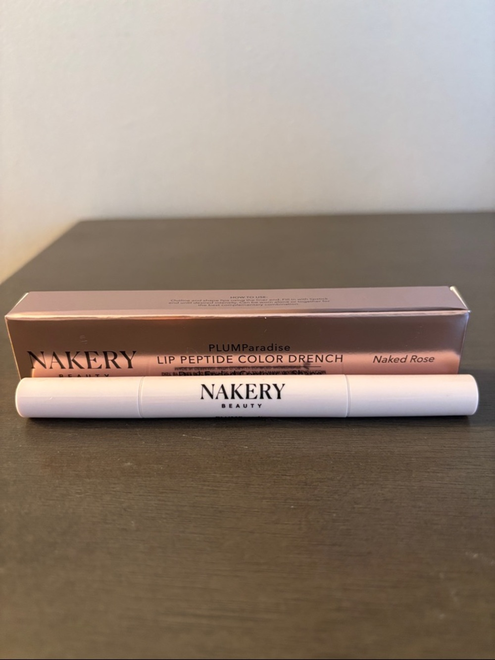 NAKERY BEAUTY 
PLUMParadise Lip Peptide Color Drench — Naked Rose